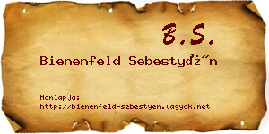 Bienenfeld Sebestyén névjegykártya
